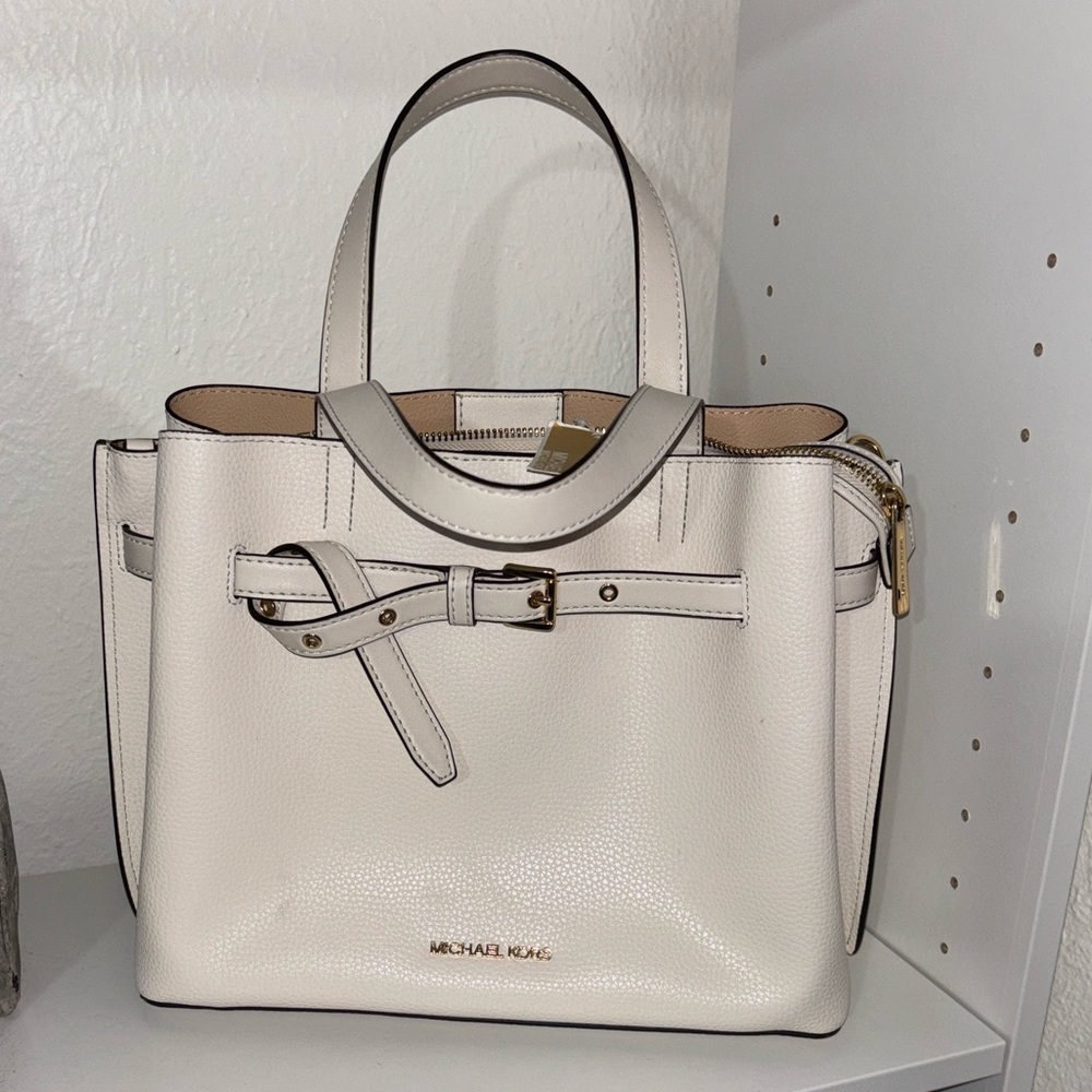Michael Kors Cream Satchel Bag